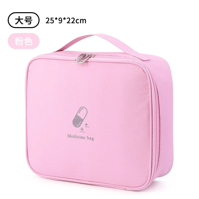 Home First Aid Kit Large Capacity Medicine Storage Bag Portable Travel Medicine Box Survival Bag Emergency Bag for Car Camping