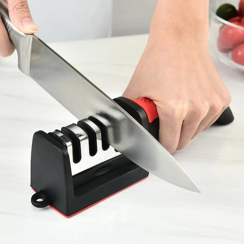 Kitchen 4Segment Knife Sharpener Household Multi-Functional Hand-Held