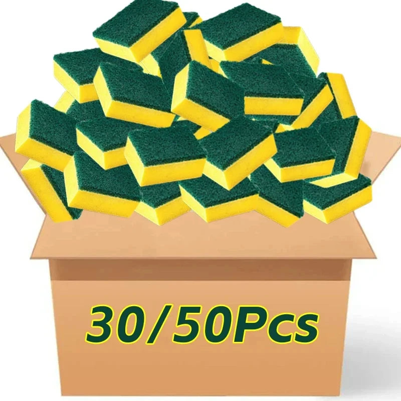 Highly absorbent double-sided sponge magic cleaning pot rust sponge