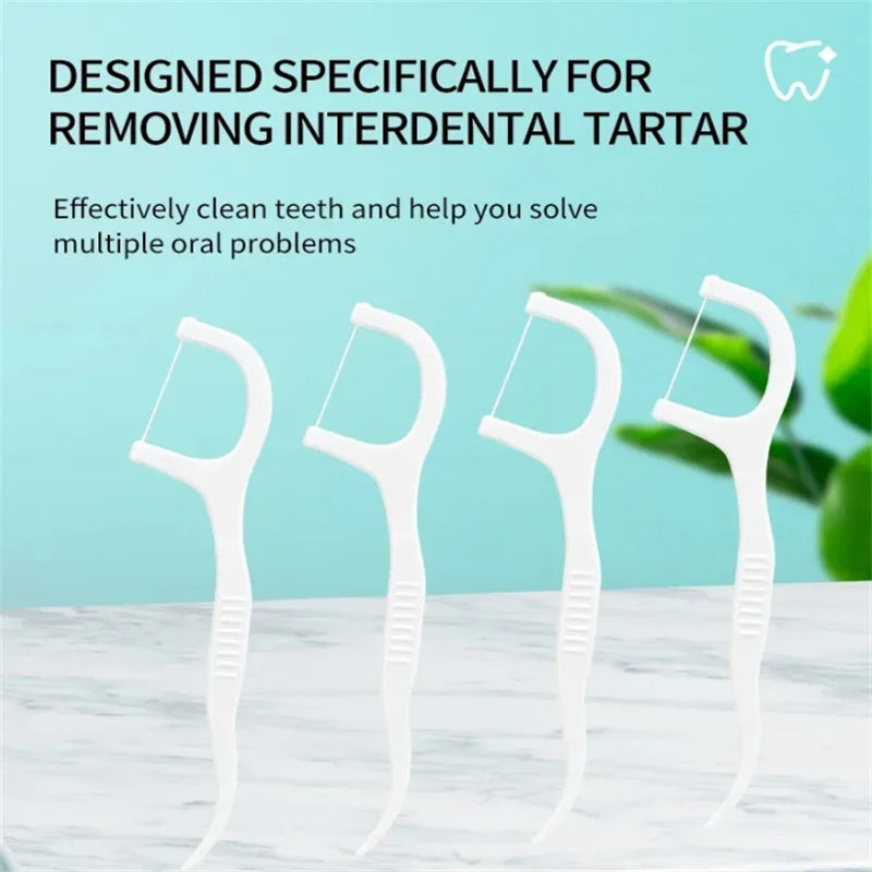 1/2/5/10 Box Portable Disposable Dental Floss Plastic Toothpick