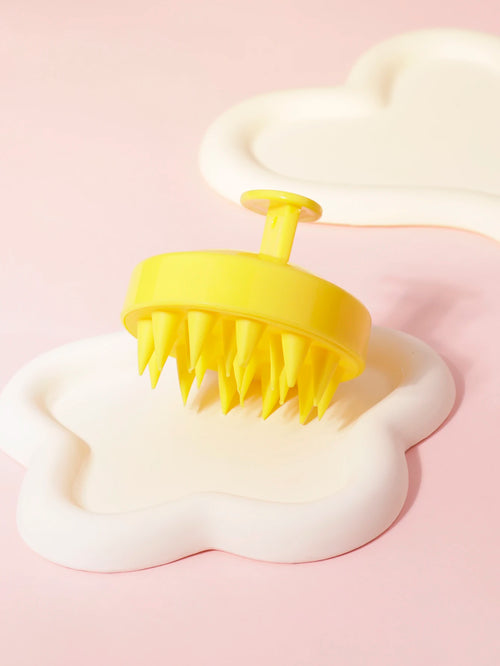 1PCS scalp massager shampoo brush, scalp cleaning brush, silicone, for