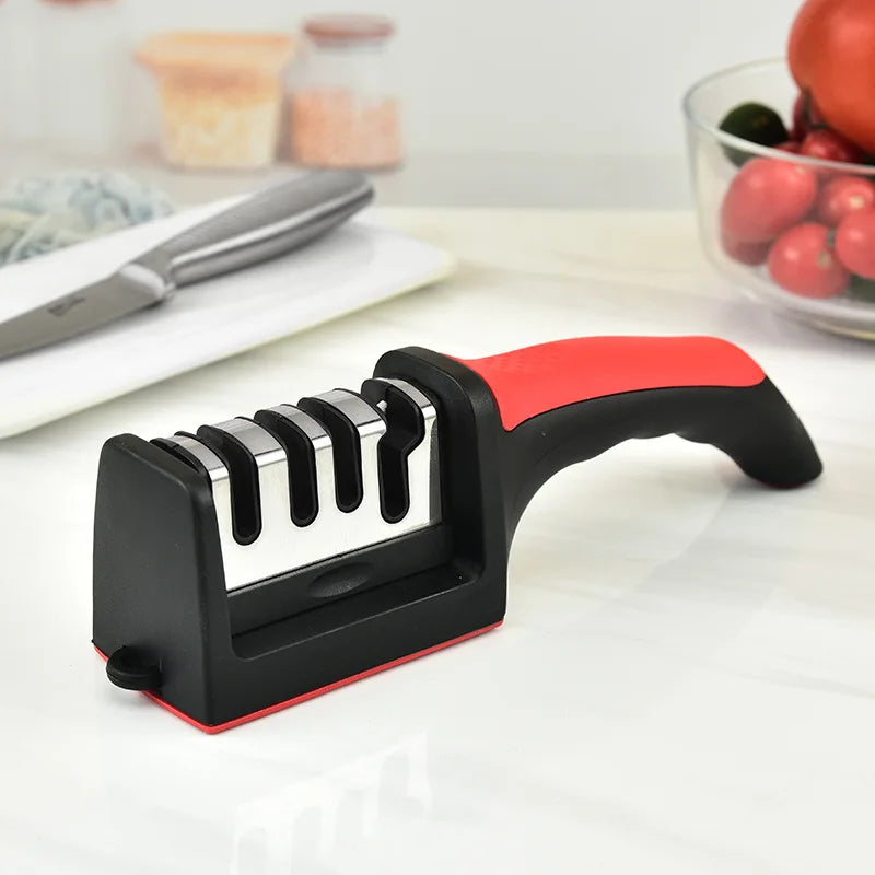 Kitchen 4Segment Knife Sharpener Household Multi-Functional Hand-Held