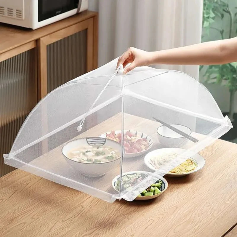 Food Cover Mesh Folding Washable Flies Tables Cover Insect Proof